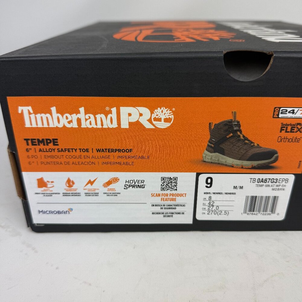 Men's Tempe 6" Alloy Toe Waterproof Work Boot